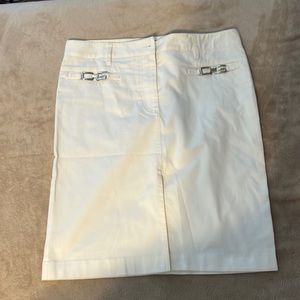 Dolce and gabbana white skirt